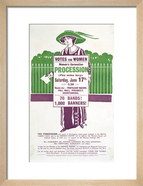 Votes for Women Handbill 1911