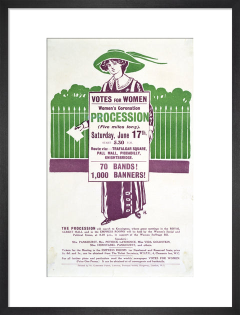 Votes for Women Handbill 1911