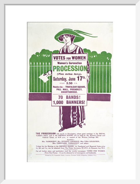 Votes for Women Handbill 1911