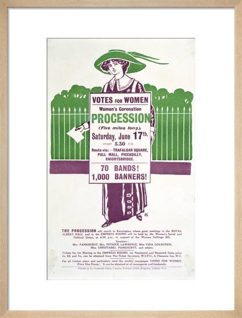 Votes for Women Handbill 1911