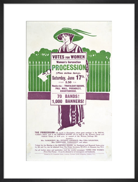Votes for Women Handbill 1911