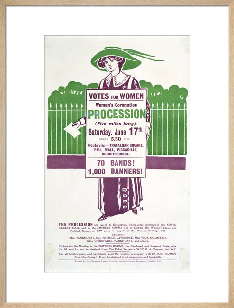 Votes for Women Handbill 1911