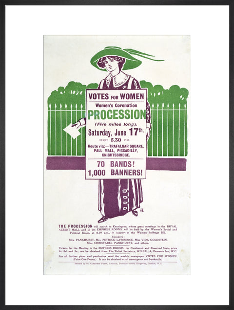 Votes for Women Handbill 1911