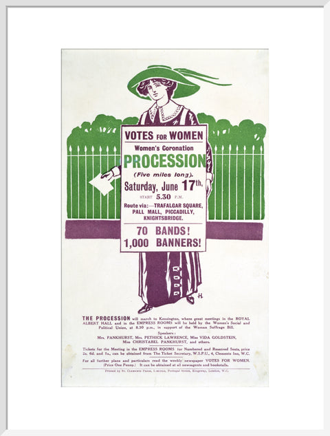 Votes for Women Handbill 1911