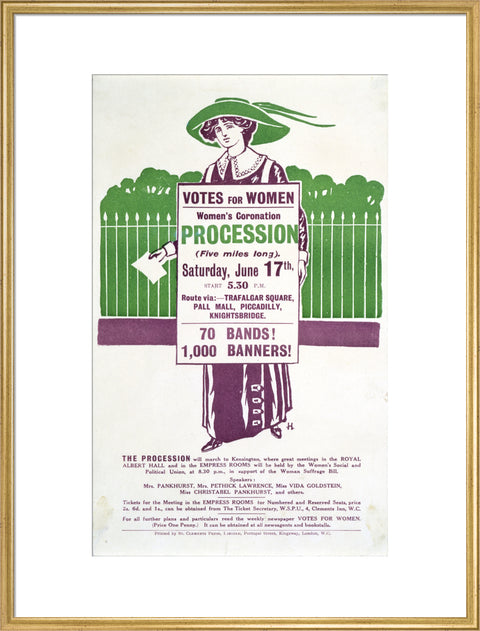 Votes for Women Handbill 1911