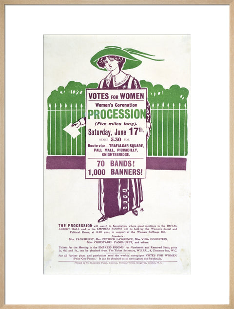 Votes for Women Handbill 1911