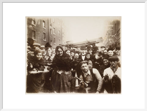 Market traders and locals in Middlesex Street 1899