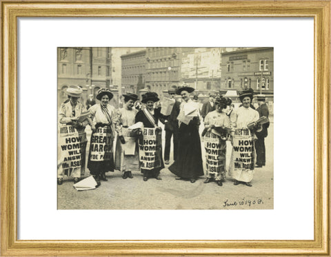 Suffragettes Poster Parade 20 June 1908