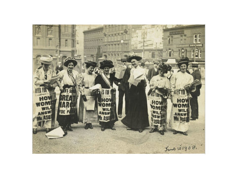 Suffragettes Poster Parade 20 June 1908