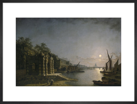 York Water Gate and the Adelphi from the River by Moonlight 1845-1860