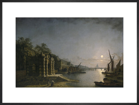 York Water Gate and the Adelphi from the River by Moonlight 1845-1860