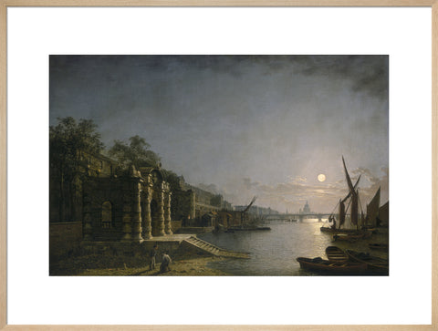 York Water Gate and the Adelphi from the River by Moonlight 1845-1860