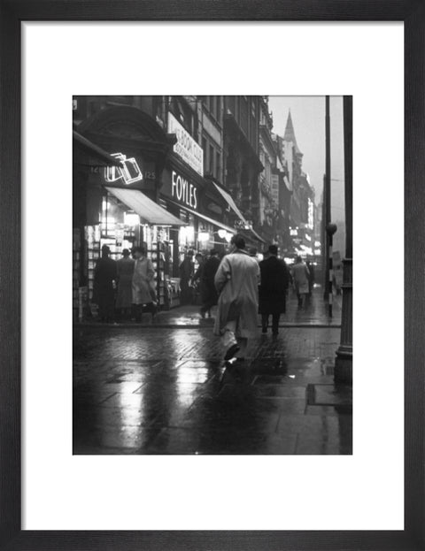 Evening street scene in Charing Cross Road c. 1935