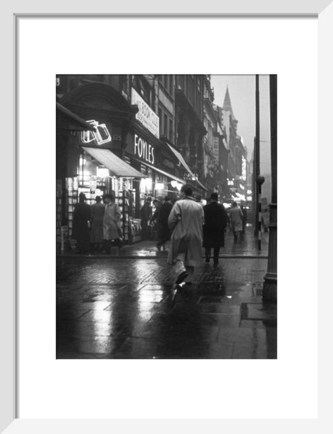 Evening street scene in Charing Cross Road c. 1935