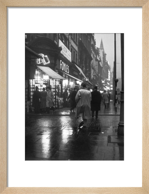 Evening street scene in Charing Cross Road c. 1935