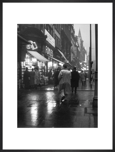 Evening street scene in Charing Cross Road c. 1935