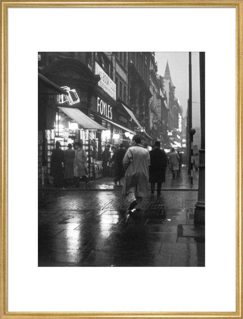 Evening street scene in Charing Cross Road c. 1935