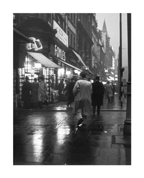 Evening street scene in Charing Cross Road c. 1935