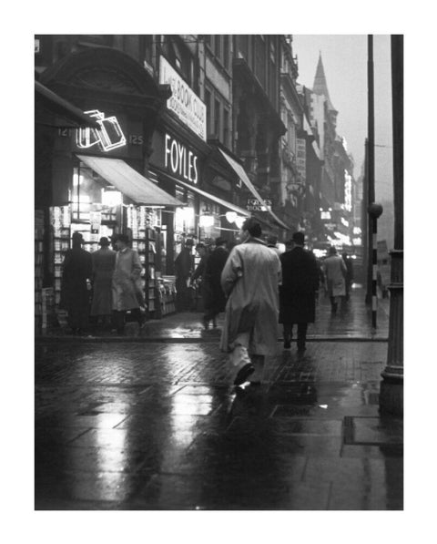 Evening street scene in Charing Cross Road c. 1935