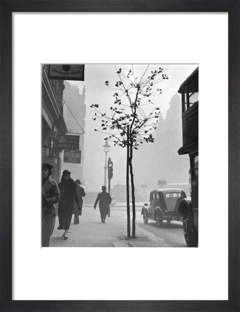 Fog at Cambridge Circus Charing Cross Road. c.1935