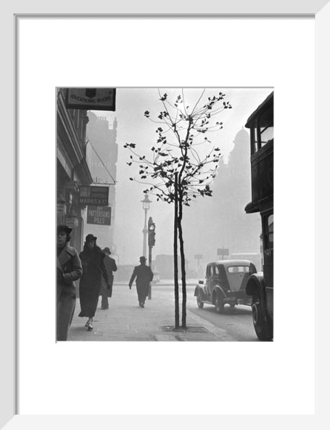 Fog at Cambridge Circus Charing Cross Road. c.1935