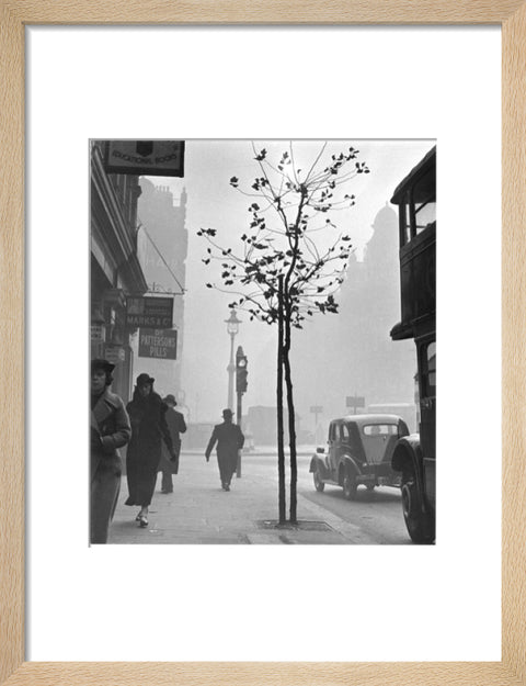 Fog at Cambridge Circus Charing Cross Road. c.1935