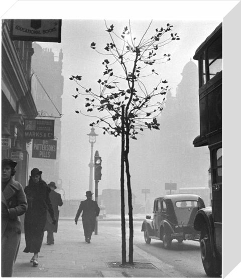 Fog at Cambridge Circus Charing Cross Road. c.1935