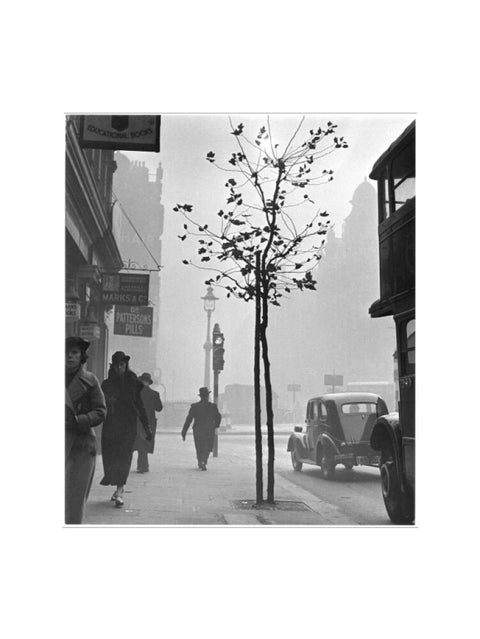 Fog at Cambridge Circus Charing Cross Road. c.1935