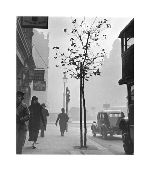 Fog at Cambridge Circus Charing Cross Road. c.1935