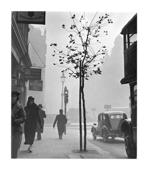 Fog at Cambridge Circus Charing Cross Road. c.1935