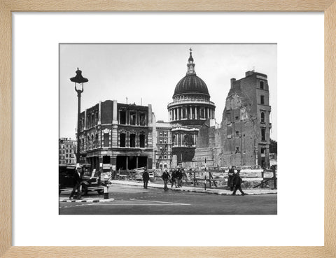 Bomb damage close to St Paul's Cathedral 1942
