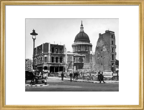 Bomb damage close to St Paul's Cathedral 1942