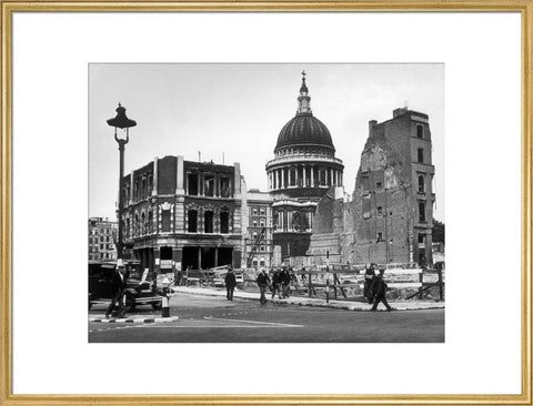 Bomb damage close to St Paul's Cathedral 1942