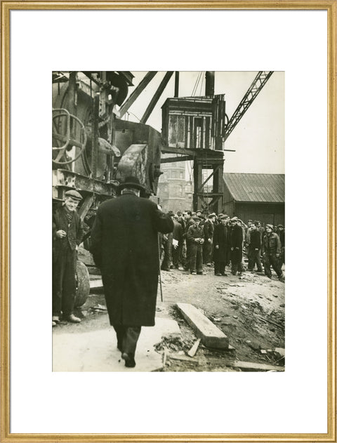 Winston Churchill East India Docks 1944