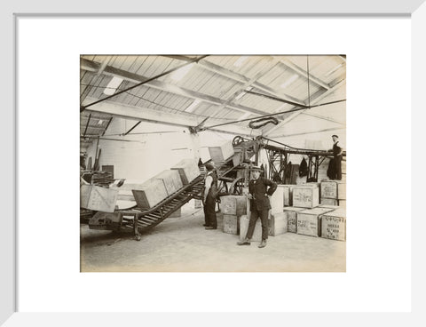 Tea on a conveyor system Tilbury Docks c. 1920