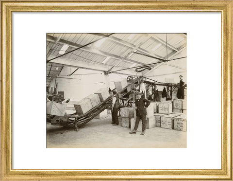 Tea on a conveyor system Tilbury Docks c. 1920