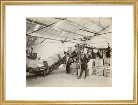 Tea on a conveyor system Tilbury Docks c. 1920