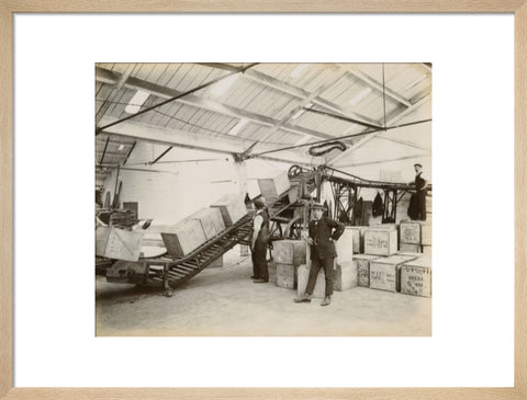 Tea on a conveyor system Tilbury Docks c. 1920