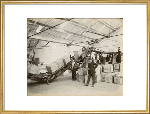 Tea on a conveyor system Tilbury Docks c. 1920