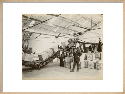 Tea on a conveyor system Tilbury Docks c. 1920