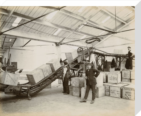 Tea on a conveyor system Tilbury Docks c. 1920