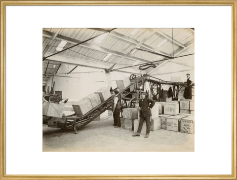 Tea on a conveyor system Tilbury Docks c. 1920