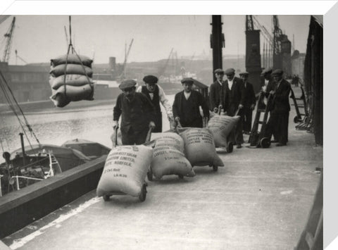 Dockers at West Dock London Dock 1920