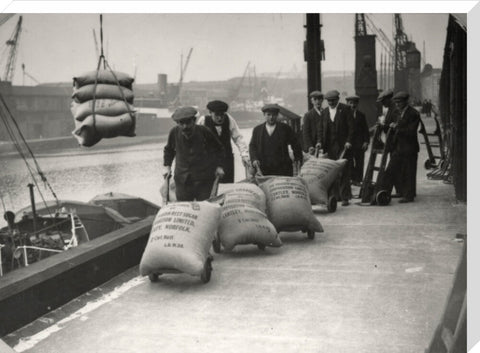 Dockers at West Dock London Dock 1920