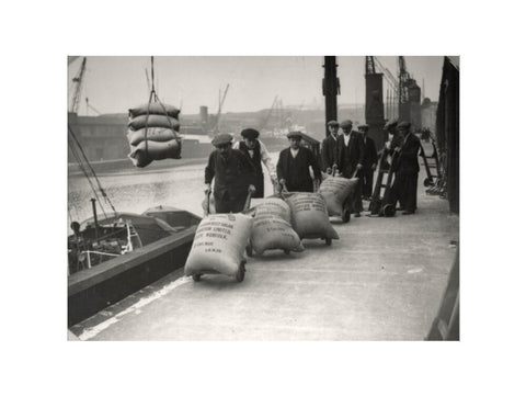 Dockers at West Dock London Dock 1920