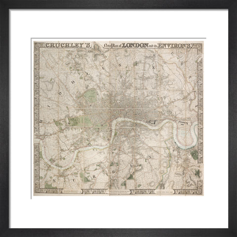 Cruchley's New Plan of London and its Environs 1828