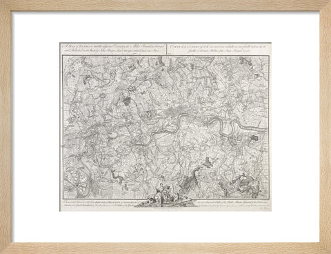 A map of London and the adjacent Country 10 Miles Round 1748