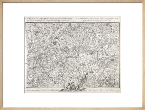 A map of London and the adjacent Country 10 Miles Round 1748