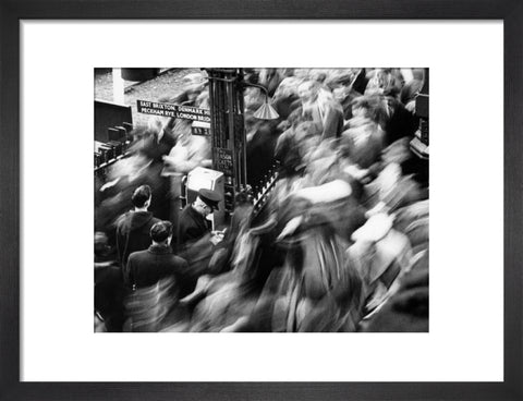 Rush hour at Victoria Station 1960