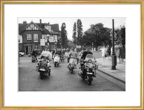 Mods' on scooters 1964